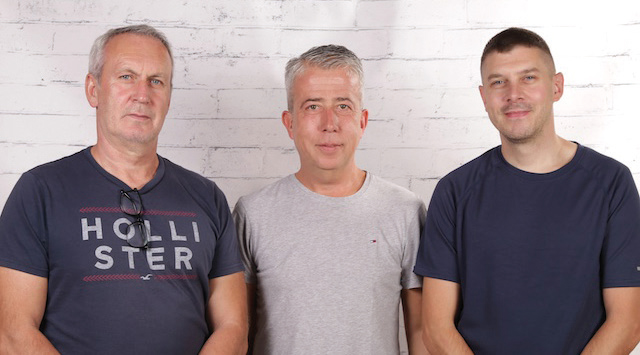 Das Hausmeisterteam Herr Kamizelich, Herr Müller und Herr Neitzer